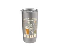 Questo è il mio costume ora dammi uno scheletro di birra per Halloween Bicchiere termico in acciaio inox doppia parete