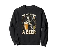 Questo è Il Mio Costume Ora dammi Uno Scheletro di Birra per Halloween Felpa