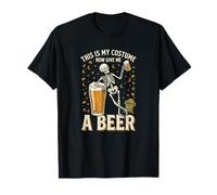 Questo è Il Mio Costume Ora dammi Uno Scheletro di Birra per Halloween Maglietta