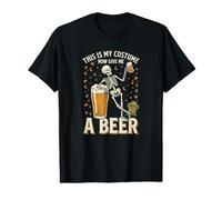 Questo è Il Mio Costume Ora dammi Uno Scheletro di Birra per Halloween Maglietta con Stampa Grafica Economica