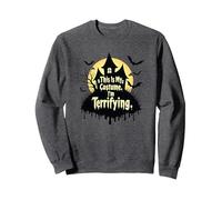 Questo è Il Mio Costume. Sono terrificante. Spettrale Halloween Felpa, Unisex per Adulti, Grigio Scuro, M