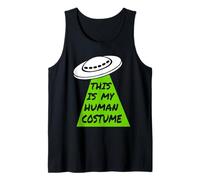 Questo è Il Mio Costume Umano - Alien UFO Astronave Halloween ET Canotta