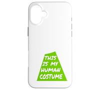 Questo è il mio costume umano - Alien UFO Astronave Halloween ET Custodia per iPhone 16 Plus