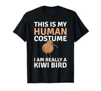 Questo è Il Mio Costume Umano I Am Really A Kiwi Bird Funny Maglietta