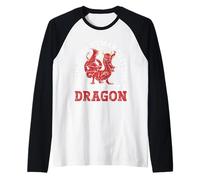Questo è Il Mio Costume Umano I'm Actually A Dragon Halloween Maglia con Maniche Raglan