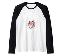 Questo è Il Mio Costume Umano I'm Actually A Dragon Halloween Maglia con Maniche Raglan