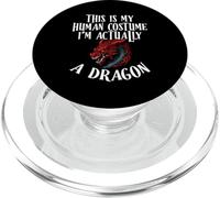 Questo è il mio costume umano I'm Actually A Dragon Halloween PopSockets PopGrip per MagSafe