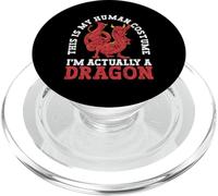 Questo è il mio costume umano I'm Actually A Dragon Halloween PopSockets PopGrip per MagSafe