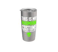 Questo è il mio costume umano Sono davvero un alieno per bambini di Halloween Bicchiere termico in acciaio inox doppia parete