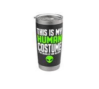 Questo è il mio costume umano Sono davvero un alieno per bambini di Halloween Bicchiere termico in acciaio inox doppia parete