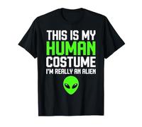 Questo è Il Mio Costume Umano Sono Davvero Un Alieno per Bambini di Halloween Maglietta
