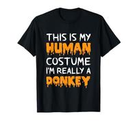 Questo è Il Mio Costume Umano Sono Davvero Un Asino Divertente Halloween Maglietta