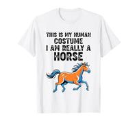 Questo è Il Mio Costume Umano, Sono Davvero Un Cavallo Maglietta