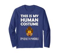 Questo è il mio costume umano Sono davvero un mandrillo Maglia a Manica