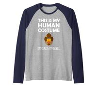 Questo è il mio costume umano Sono davvero un mandrillo Maglia con Maniche Raglan
