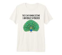 Questo è Il Mio Costume Umano Sono Davvero Un Pavone Maglietta Premium