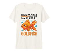 Questo è Il Mio Costume Umano Sono Davvero Un Pesce Rosso Maglietta Premium