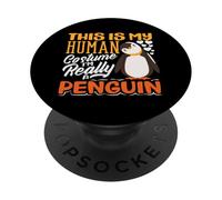 Questo è il mio costume umano Sono davvero un pinguino PopSockets PopGrip Adesivo