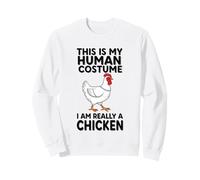 Questo è Il Mio Costume Umano Sono Davvero Un Pollo Felpa