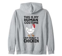 Questo è Il Mio Costume Umano Sono Davvero Un Pollo Felpa con Cappuccio