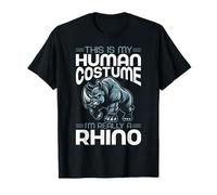 Questo è il mio costume umano Sono davvero un rinoceronte amante dei rinoceronti Maglietta