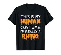 Questo è Il Mio Costume Umano Sono Davvero Un Rinoceronte Divertente Halloween Maglietta