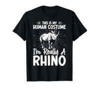 Questo è Il Mio Costume Umano Sono Davvero Un Rinoceronte Maglietta