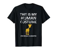 Questo è il mio costume umano Sono davvero una giraffa Halloween Maglietta