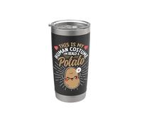 Questo è il mio costume umano Sono davvero una patata divertente Halloween Bicchiere termico in acciaio inox doppia parete