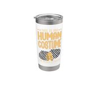 Questo è il mio costume umano, sono davvero una patata, divertente Halloween Bicchiere termico in acciaio inox doppia parete