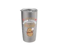 Questo è il mio costume umano Sono davvero una patata divertente Halloween Bicchiere termico in acciaio inox doppia parete