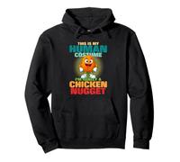Questo è il mio costume umano Sono davvero una pepita di pollo Felpa con Cappuccio