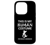 Questo è il mio costume umano Sono davvero una sirena Halloween Custodia per iPhone 14 Pro