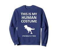 Questo è il mio costume umano Sono davvero uno scherzo sul T-Rex Halloween Felpa
