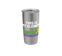 Questo è il mio elemento Chimica Scienze Insegnante Laboratorio Nerd Bicchiere termico in acciaio inox doppia parete