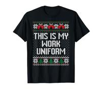 Questo è Il Mio Lavoro Uniforme Brutto Maglione di Natale Maglietta