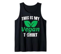 Questo è Il Mio Messaggio Vegano Divertente Verde Canotta