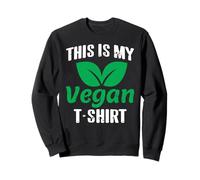 Questo è Il Mio Messaggio Vegano Divertente Verde Felpa