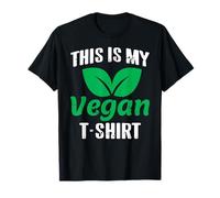 Questo è Il Mio Messaggio Vegano Divertente Verde Maglietta