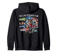 Questo è il mio piano pensionistico divertente classico Muscle Cars Design Felpa con Cappuccio
