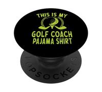 Questo è il mio pigiama da allenatore di golf per allenatori sportivi golfisti PopSockets PopGrip Adesivo