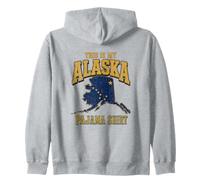 Questo è Il Mio Pigiama dell'Alaska Alaska State Pride Felpa con Cappuccio