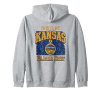 Questo è Il Mio Pigiama State Pride del Kansas per Notti Felpa con Cappuccio
