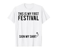 Questo è il mio primo festival Firma la mia maglietta Funny Music Festival Maglietta