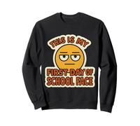 Questo è il mio primo giorno di scuola faccia divertente studente insegnante Felpa