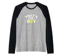 Questo È Il Mio Ragazzo Tennis Mom Pride Maglia con Maniche Raglan