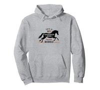 Questo è Il Mio Secondo Pilota Esperto di Rodeo Felpa con Cappuccio, Unisex per Adulti, Grigio Melange, XL