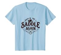 Questo è Il Mio Secondo Rodeo di Nuovo in Sella Maglietta, Bambini, Celeste, 4 Anni