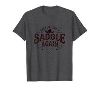 Questo è Il Mio Secondo Rodeo di Nuovo in Sella Maglietta, Uomo, Grigio Scuro, 5XL