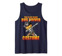 Questo è Il Mio Spaventoso Bus Driver Costume Divertente Halloween Canotta, Uomo, Navy, M